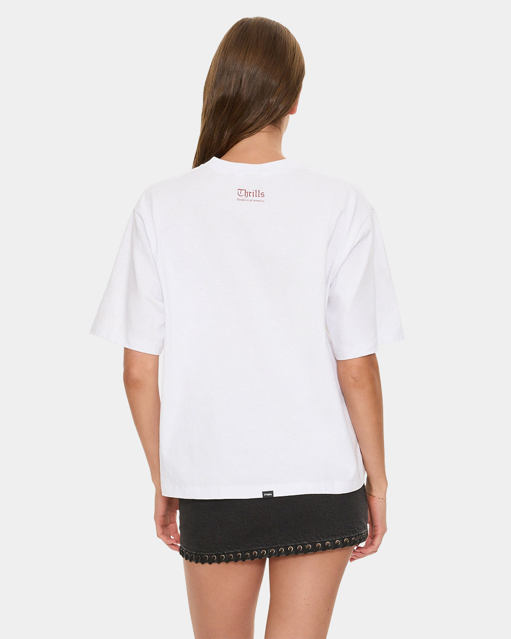 NIGHTBLOOM SQUARE TEE WHT