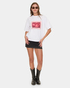 NIGHTBLOOM SQUARE TEE WHT