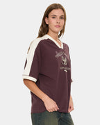 HERITAGE TRACK V NECK OVERSIZED TEE 13A