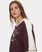 HERITAGE TRACK V NECK OVERSIZED TEE 13A