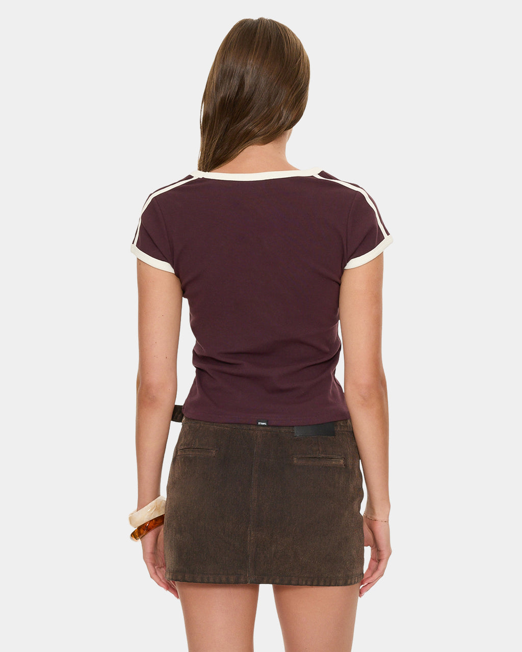 HERITAGE TRACK V NECK CLUB TEE 13A