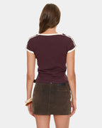 HERITAGE TRACK V NECK CLUB TEE 13A