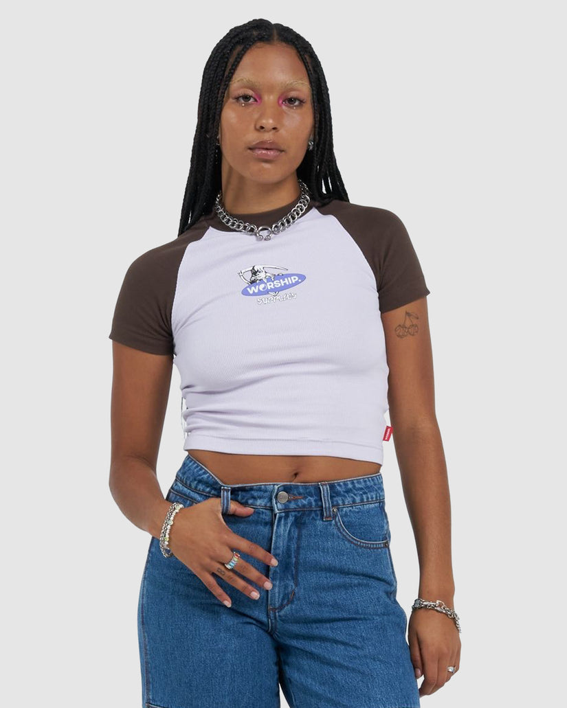 WOMENS OFFERINGS SLIM RAGLAN T-SHIRT