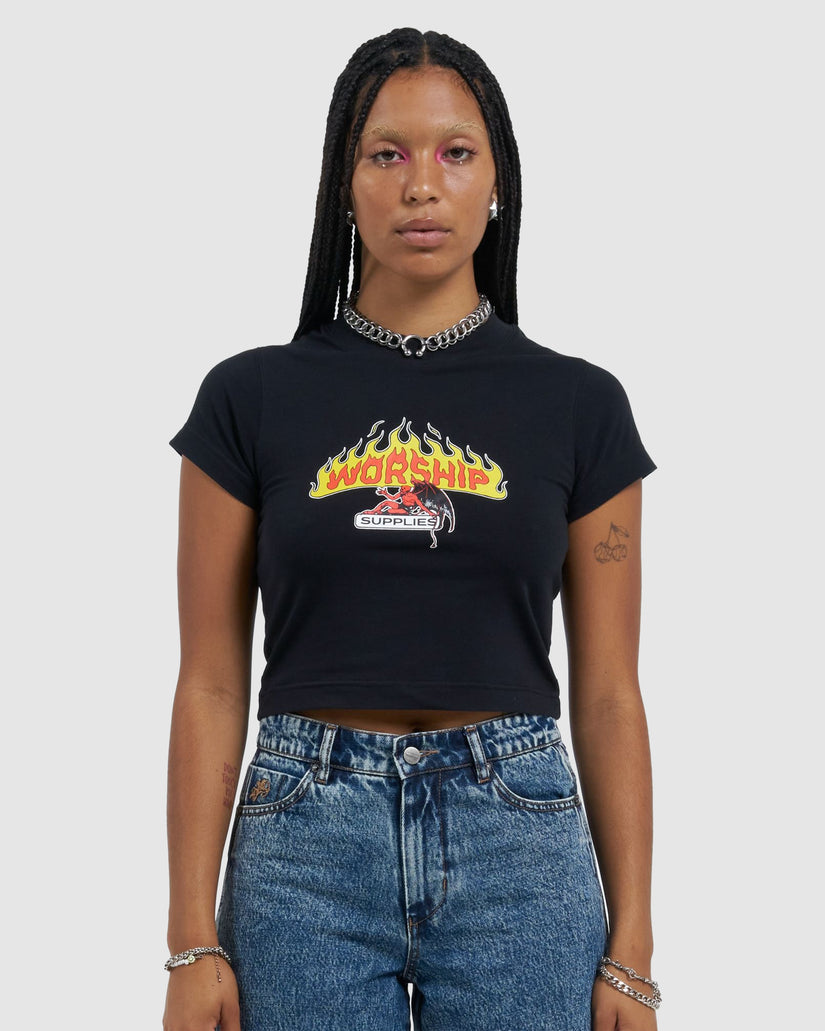 WOMENS REST STOP TEENY T-SHIRT