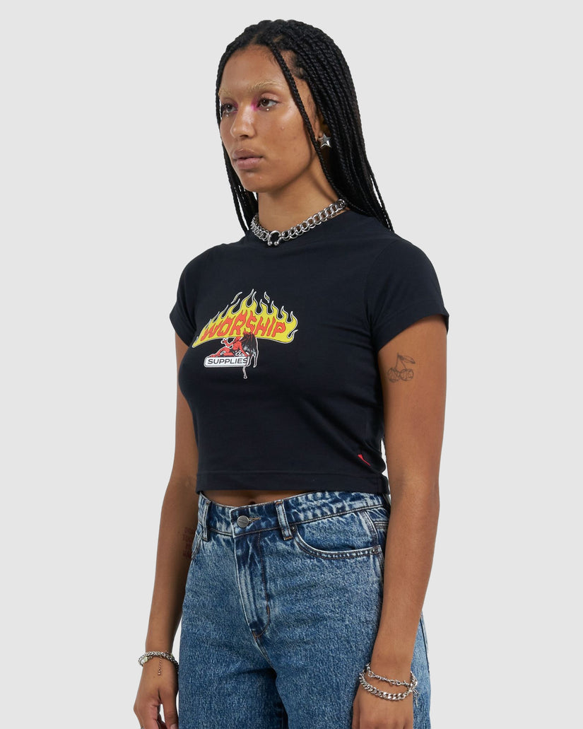 WOMENS REST STOP TEENY T-SHIRT