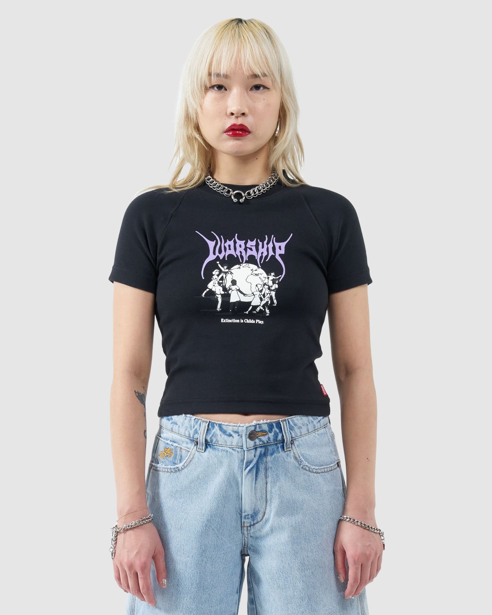 WOMENS CHILDS PLAY SLIM RAGLAN T-SHIRT Australia