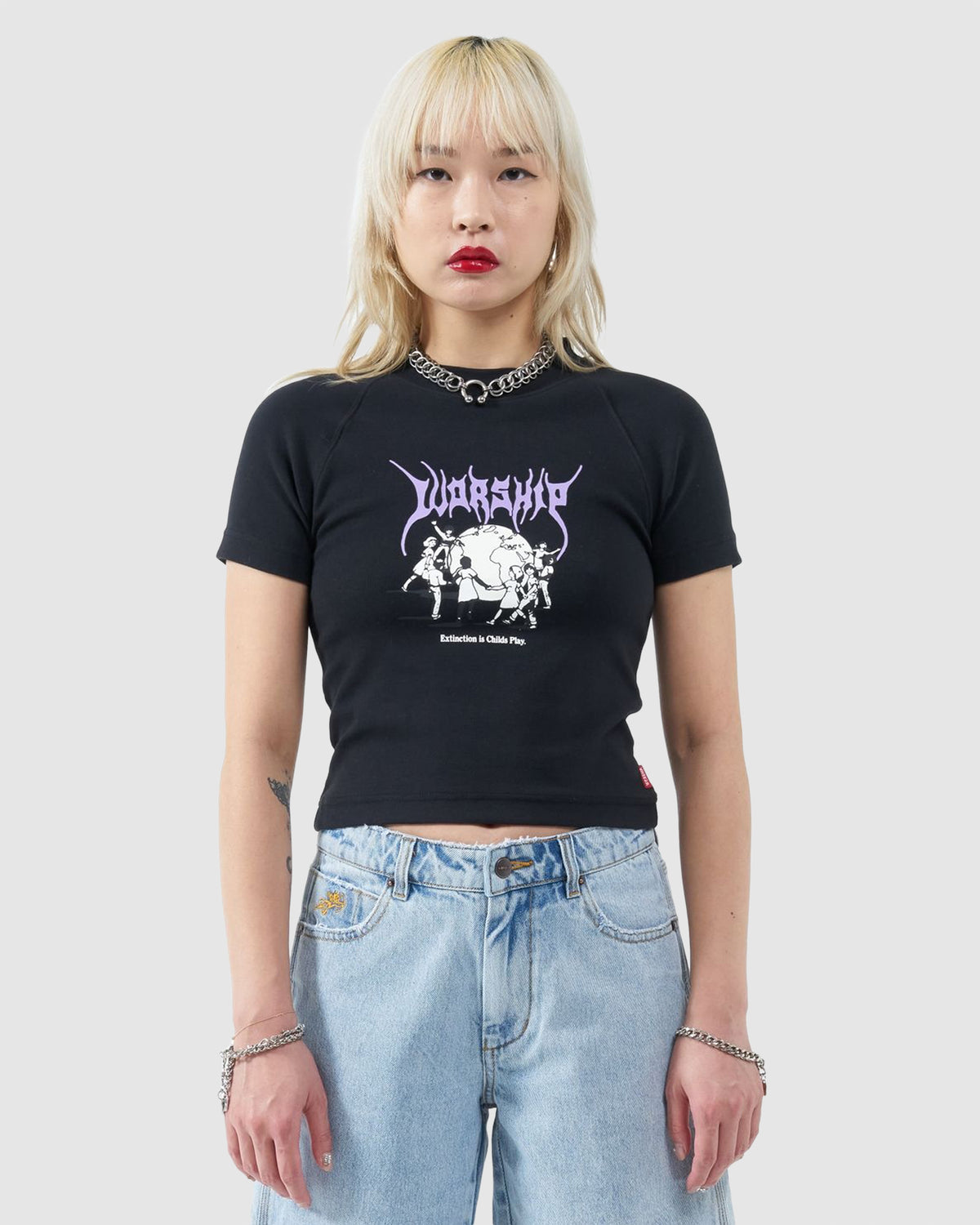 WOMENS CHILDS PLAY SLIM RAGLAN T-SHIRT