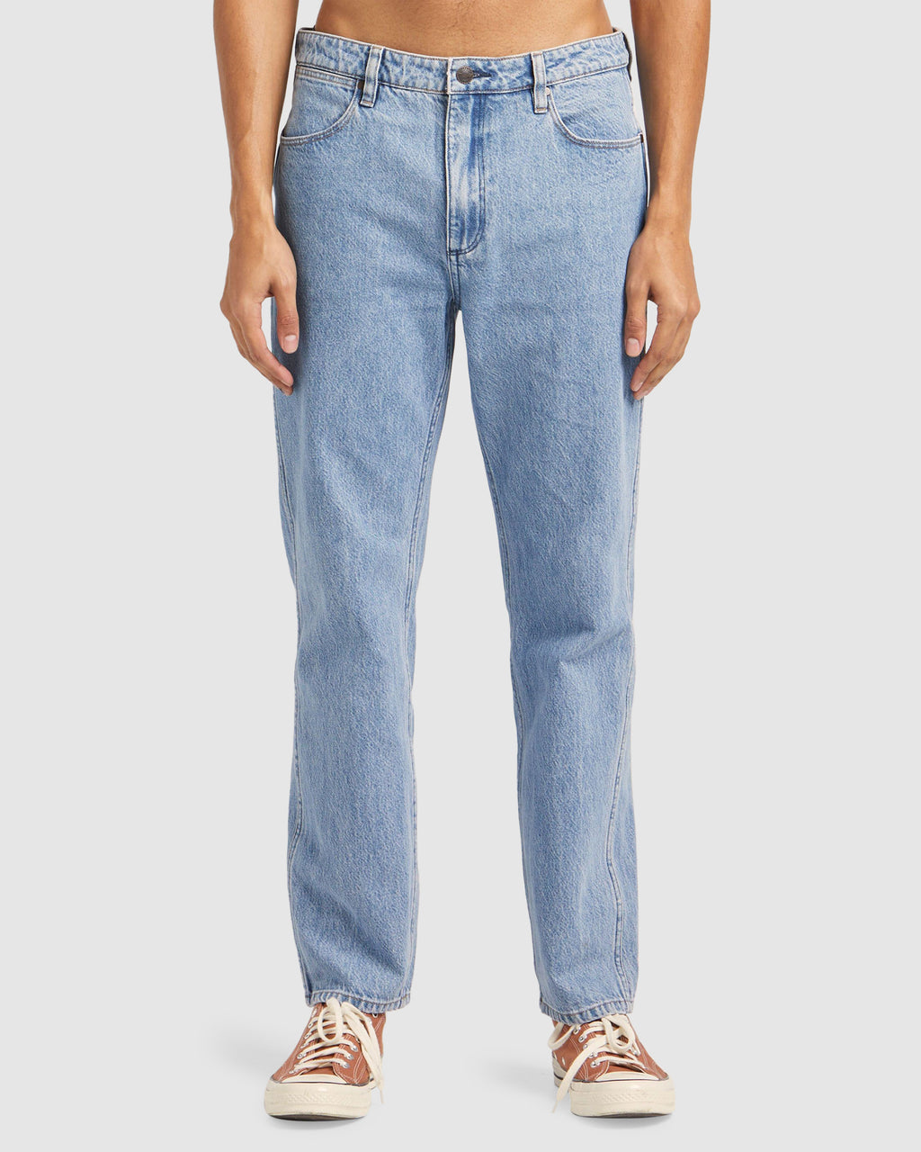 Mens Eazy Straight Cowboy Blue Denim Pants