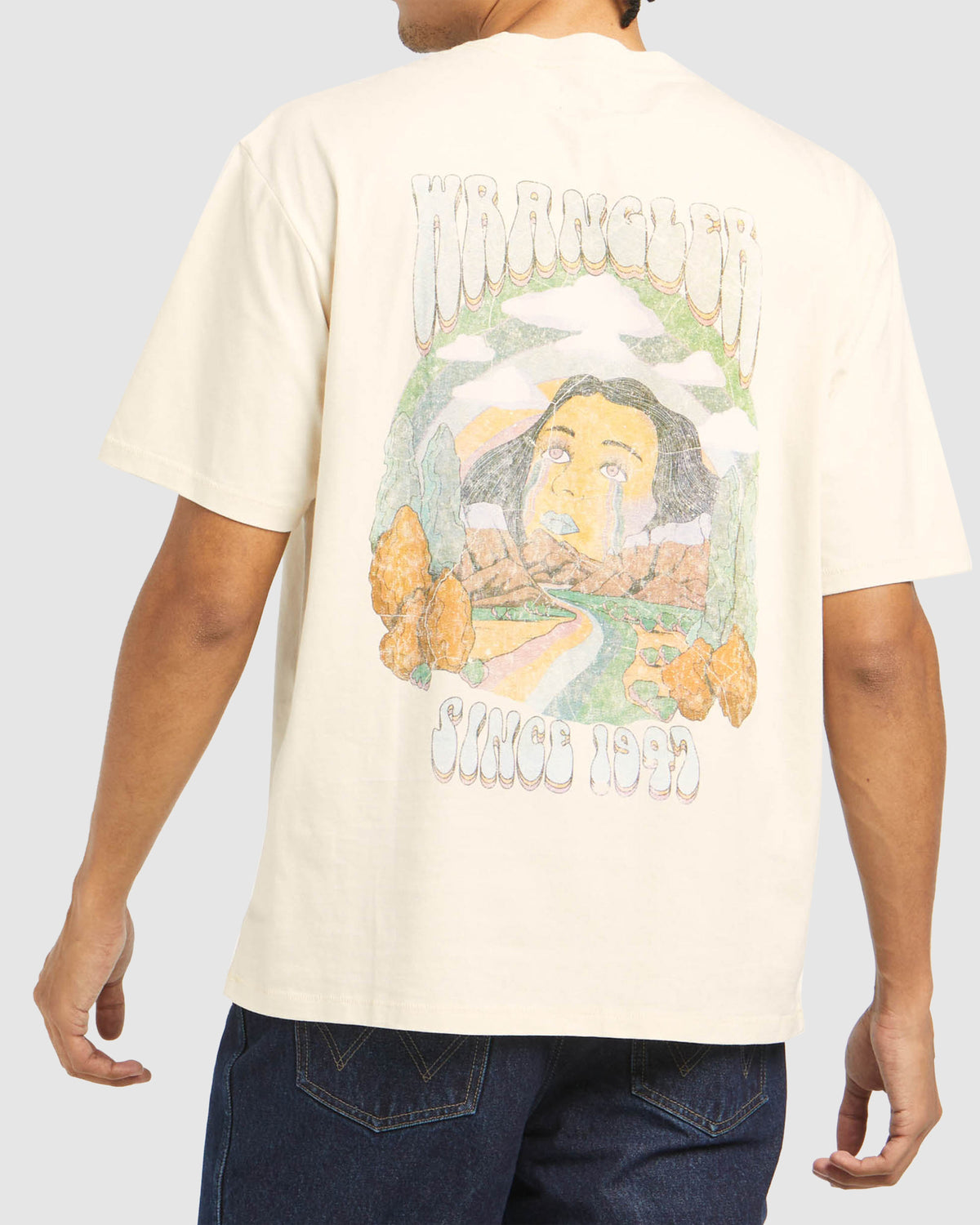 MENS RAINBOW TEARS BAGGY T-SHIRT