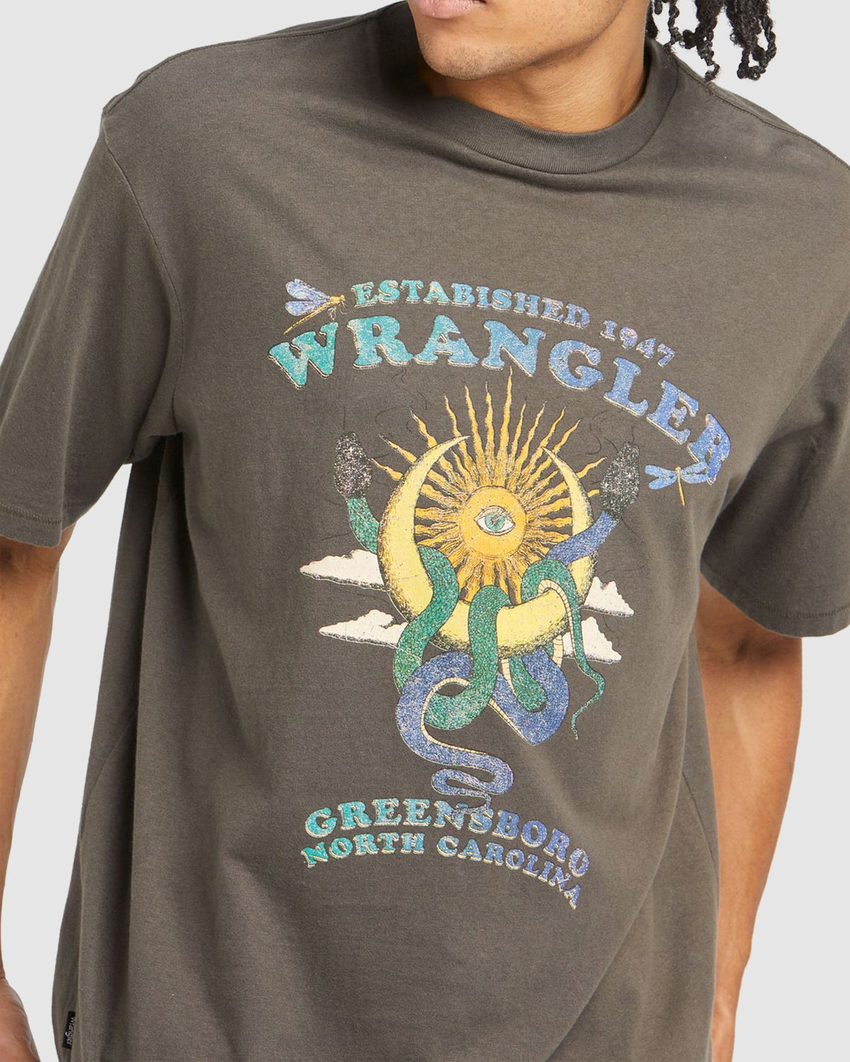MENS LUNA SERPENT SLACKER T-SHIRT