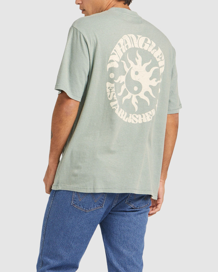 MENS SUN YIN SLACKER WASHED T-SHIRT