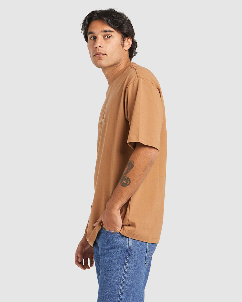 90S VACAY SLACKER TEE TOBACCO