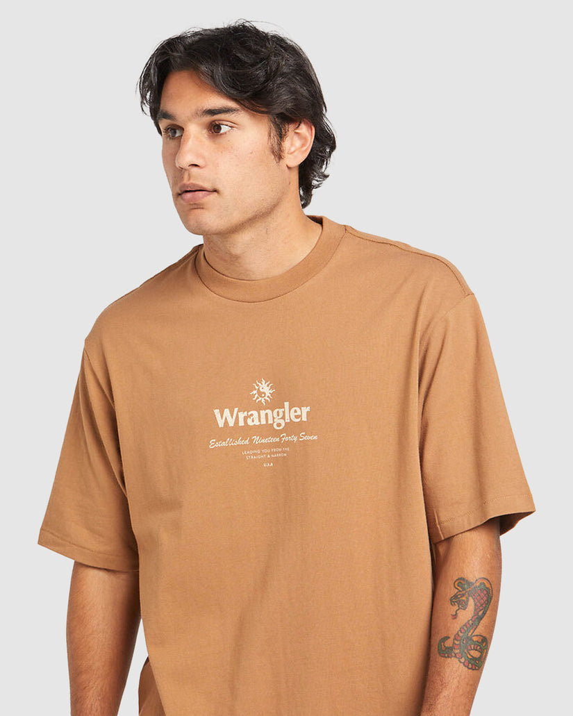 90S VACAY SLACKER TEE TOBACCO