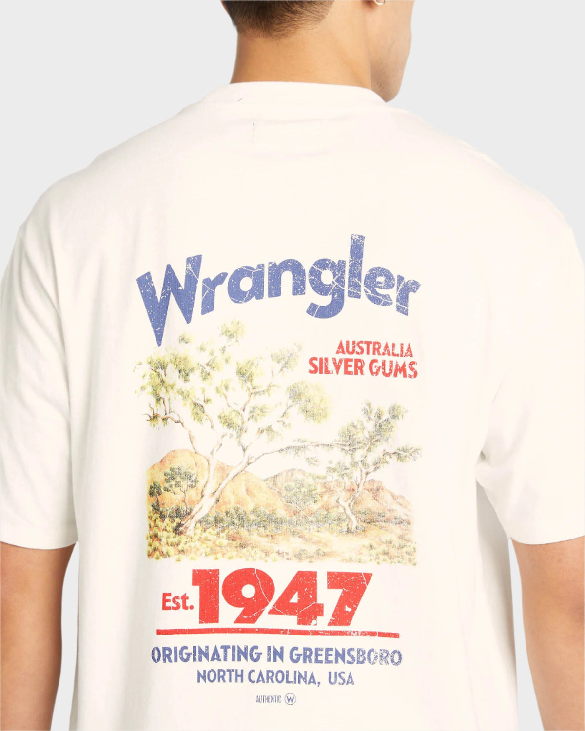 MENS SILVER GUM SLACKER T-SHIRT