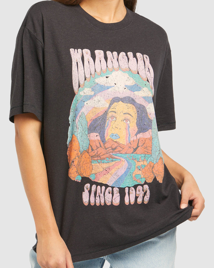 WOMENS SLOUCH T-SHIRT RAINBOW TEARS