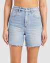 WOMENS CLAUDIA STRAIGHT SHORT STOKE