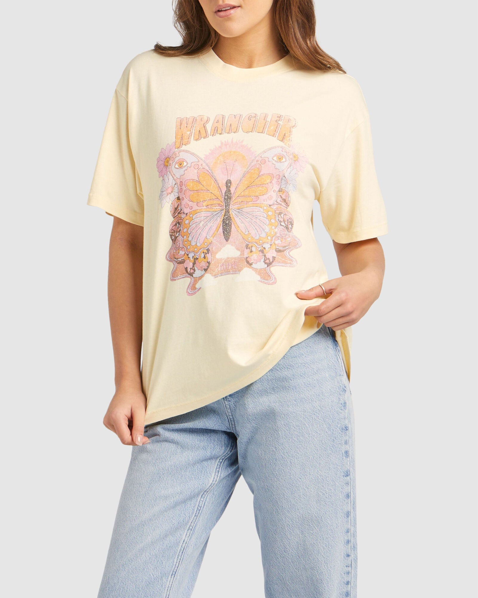 WOMENS SLOUCH BUTTERFLY DAZE T-SHIRT Australia