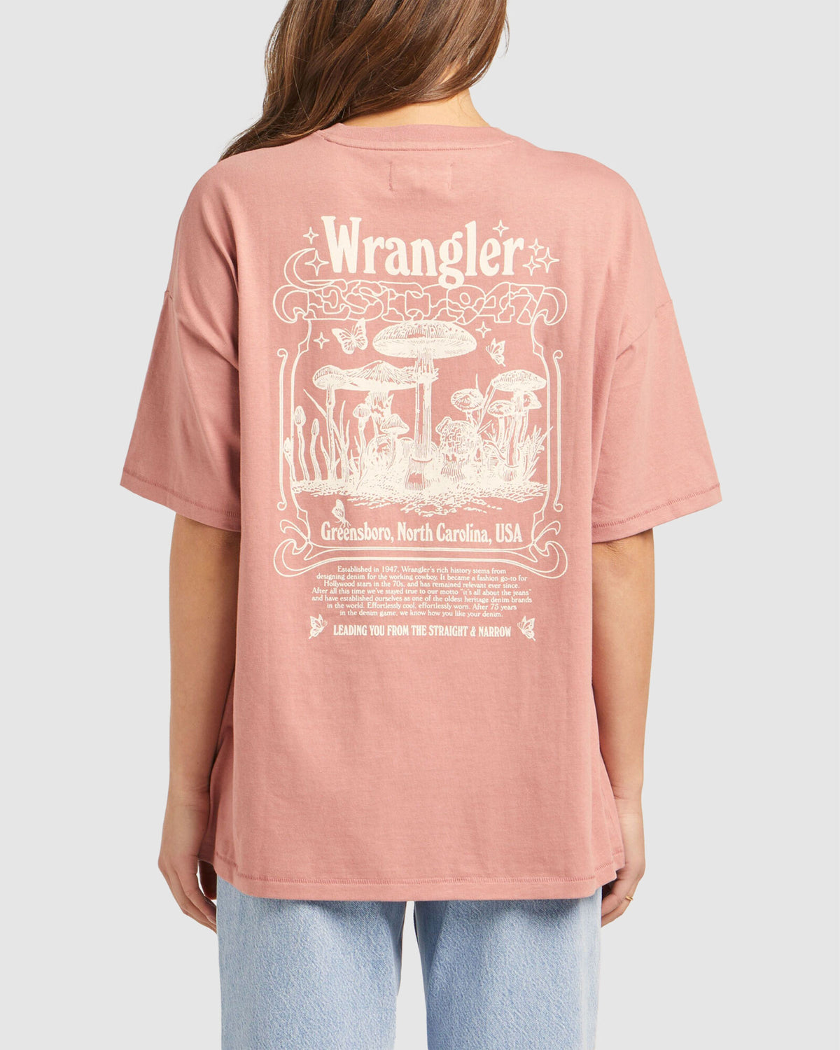 WOMENS BOXY SLOUCH MUSHROOM FIELD T-SHIRT