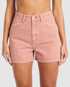 WOMENS HI BELLS SHORT FADED CLAY