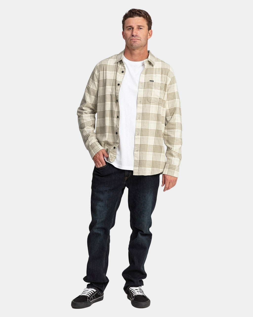 Mens Caden Plaid Long Sleeve Shirt