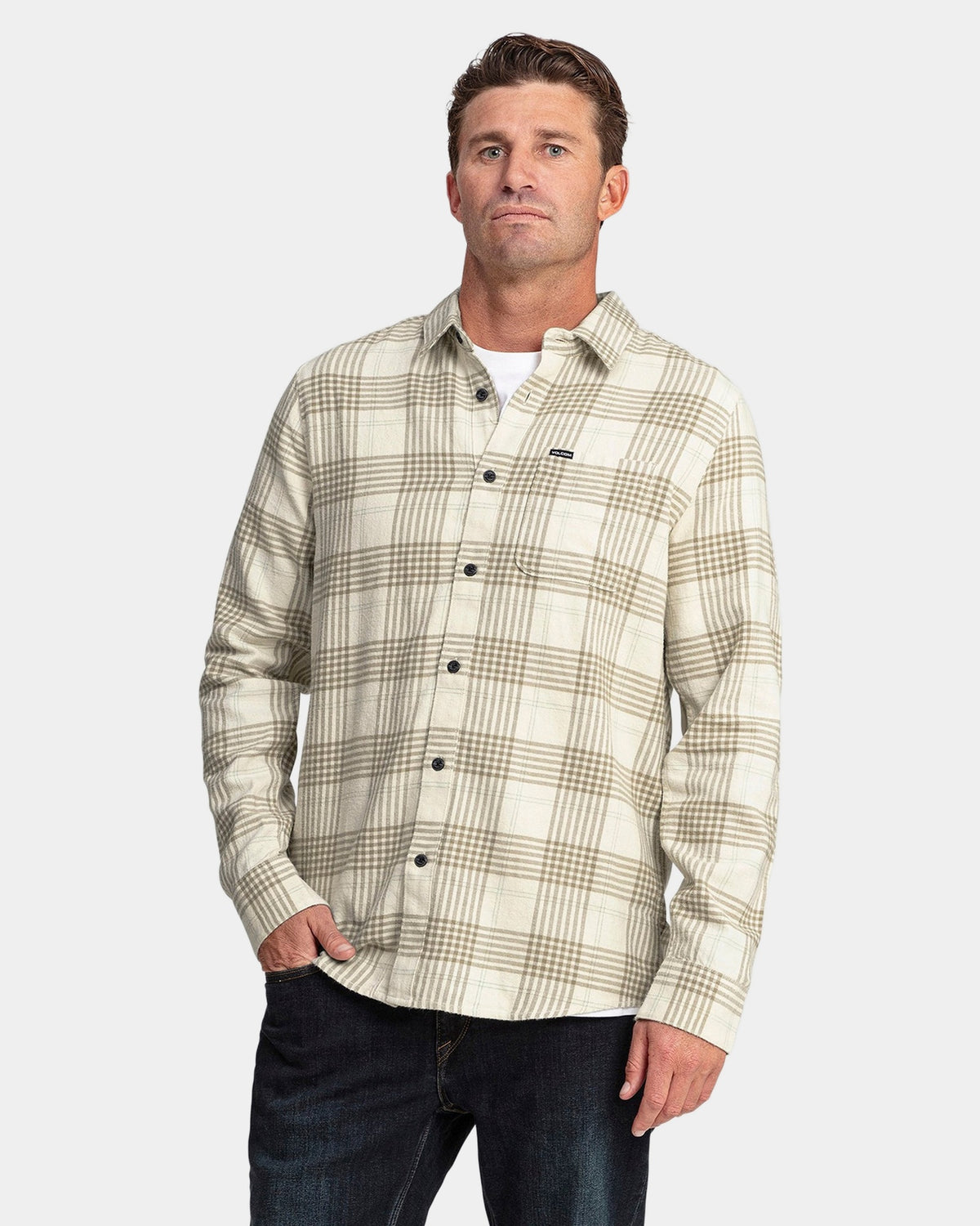 Mens Caden Plaid Long Sleeve Shirt