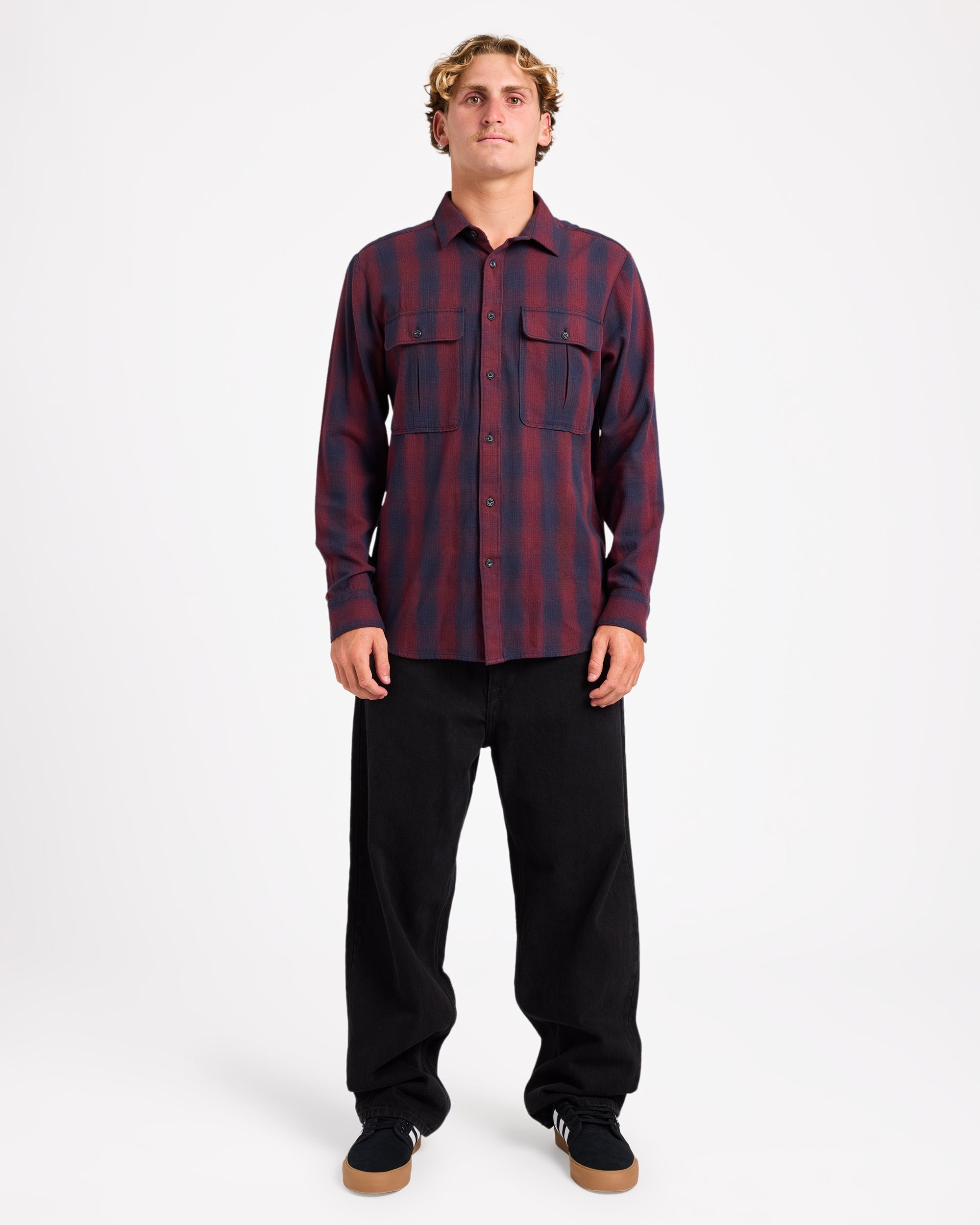 Mens Shadowstone Flannel Long Sleeve Shirt