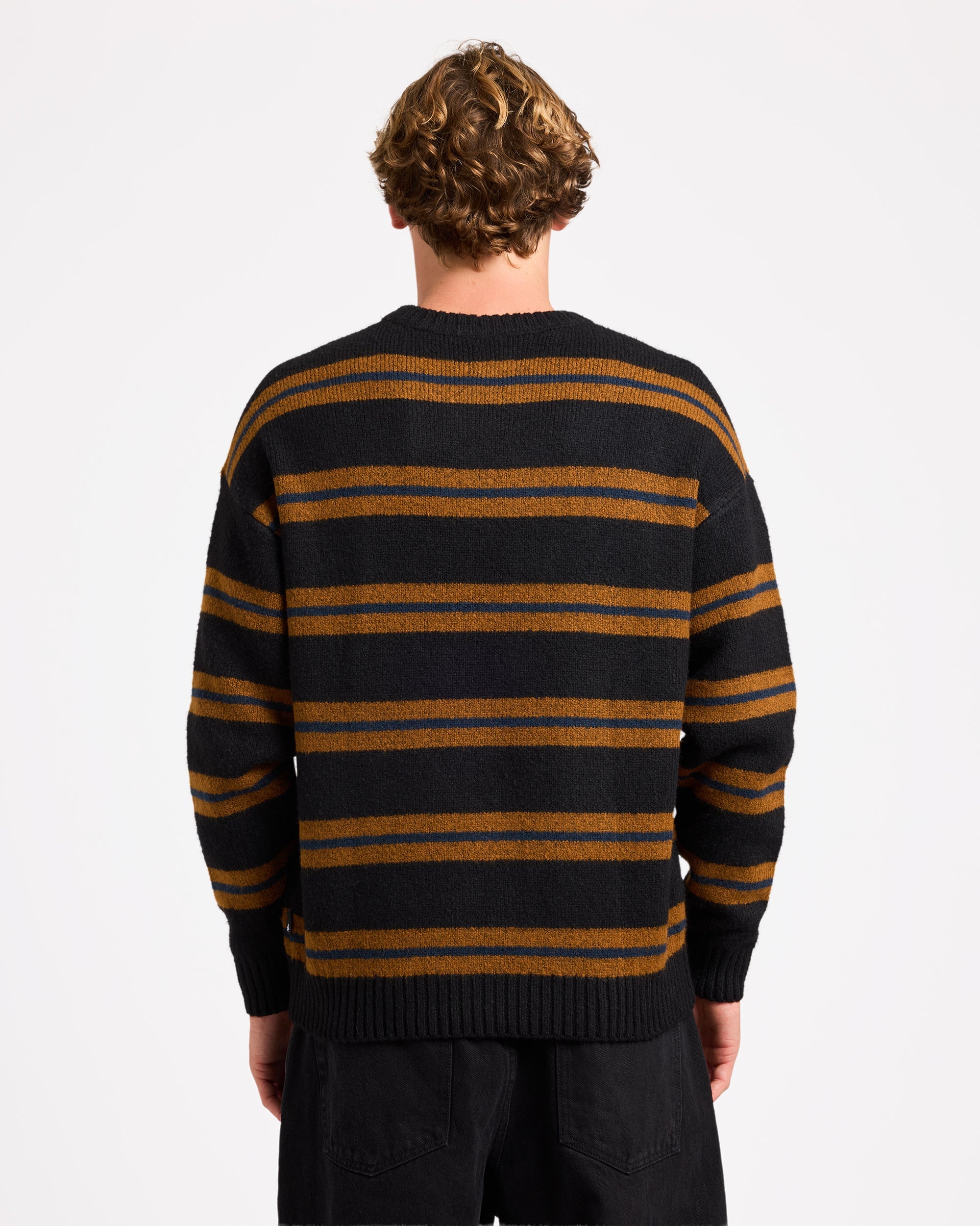 Mens Striperstand Crew Neck
