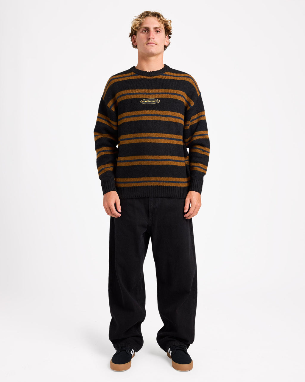 Mens Striperstand Crew Neck