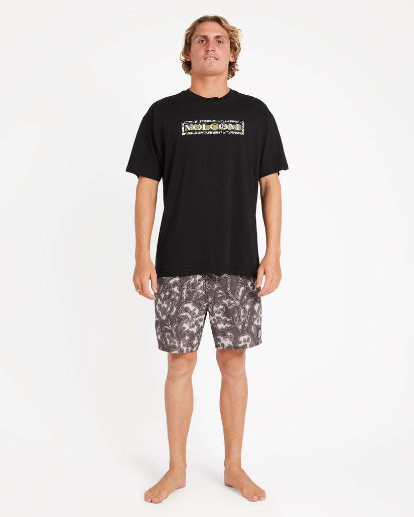 Mens Psych Cotton Stretch Stoney 17" Boardshort