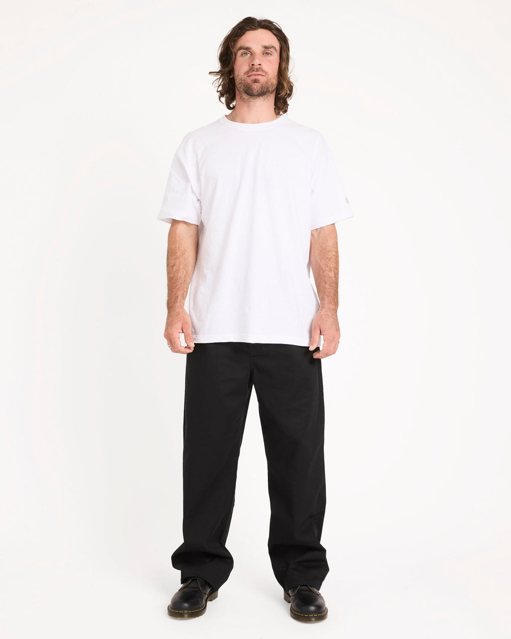 Mens Baggos Pleat Chinos