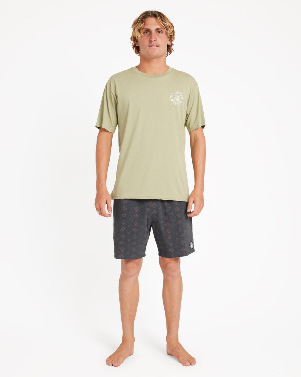 Mens Psych Cotton Trunk 17" Swim Shorts