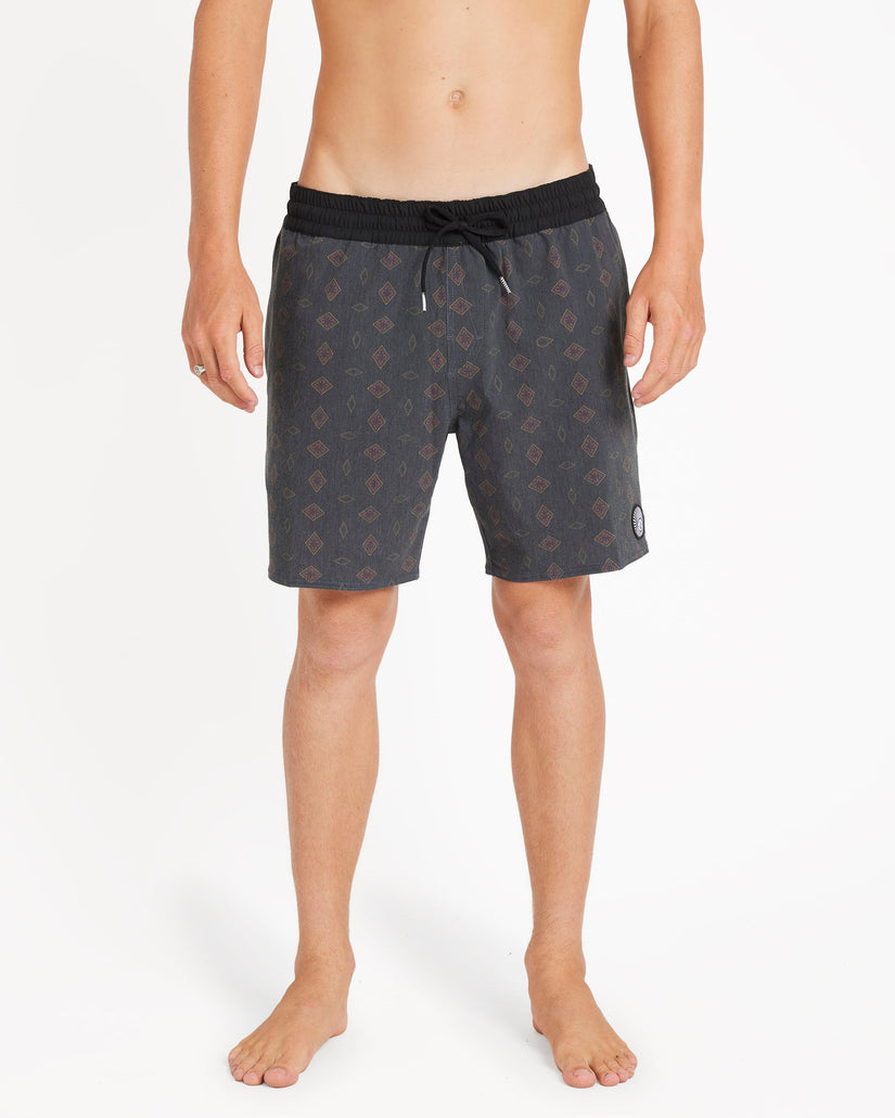 Mens Psych Cotton Trunk 17" Swim Shorts