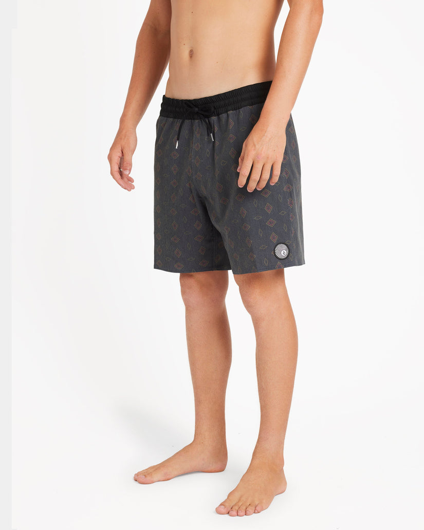 Mens Psych Cotton Trunk 17" Swim Shorts