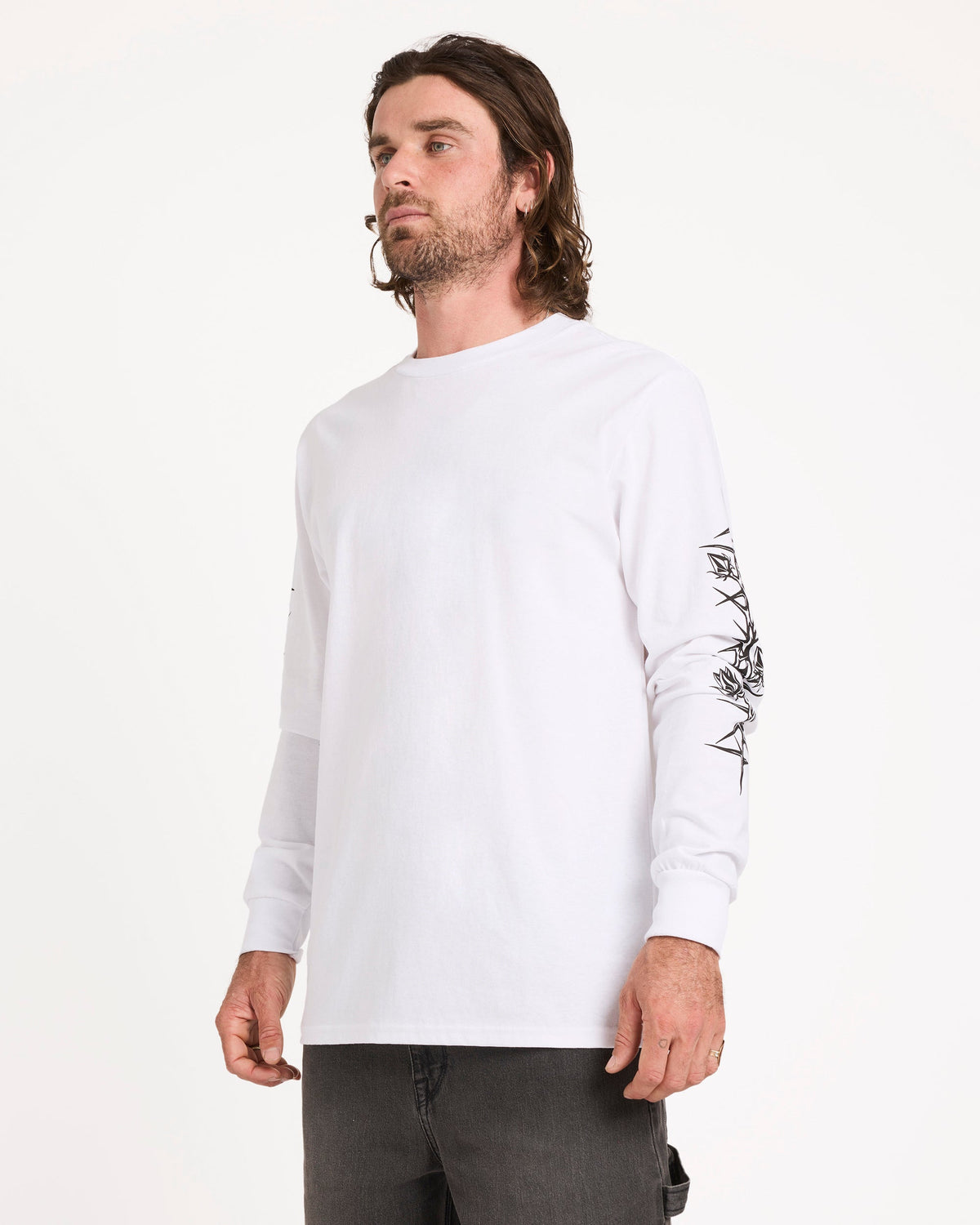 Mens Die By The Stone Long Sleeve Tee