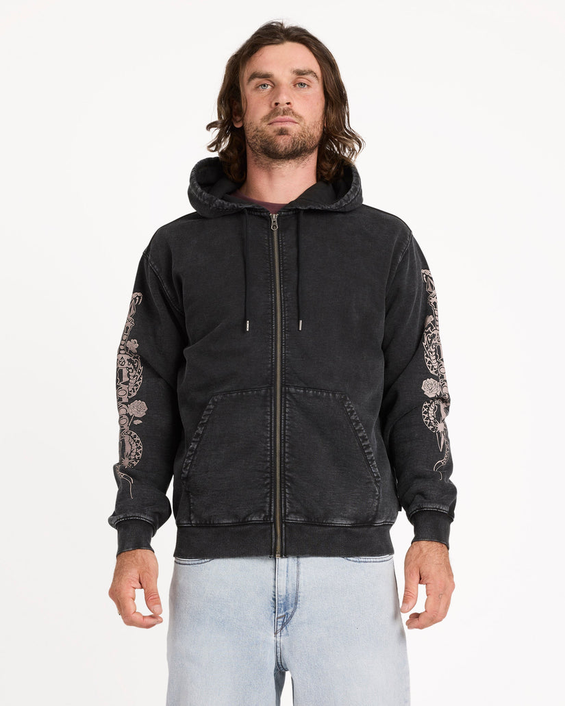 Mens Die By The Stone Zip Up Hoodie