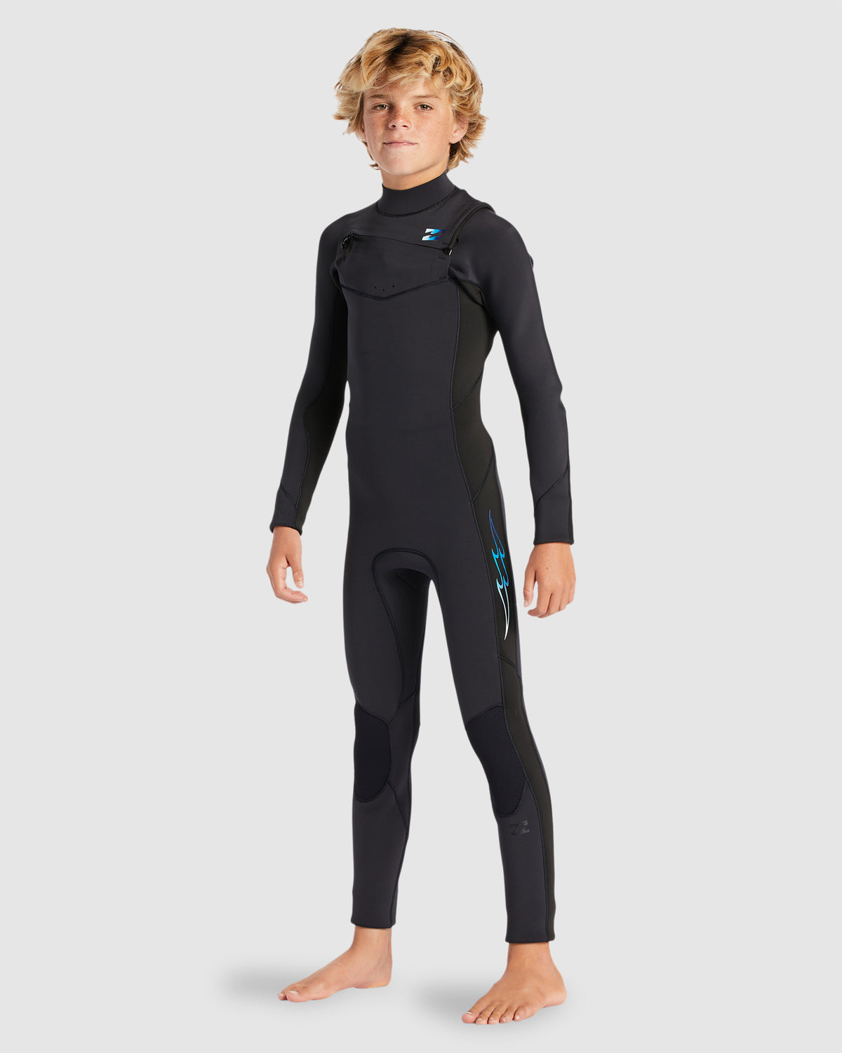 Boys 6-16 4/3mm Absolute Chest Zip Steamer Wetsuit