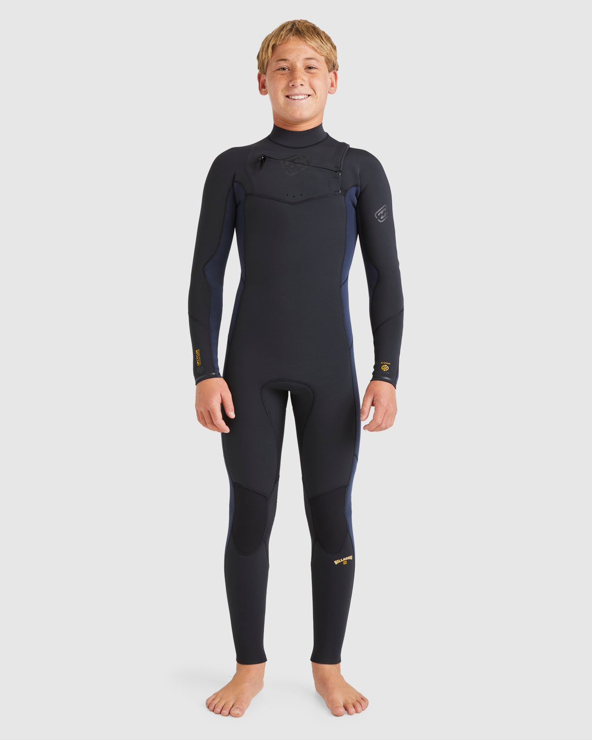 Boys 6-16 3/2mm Absolute Natural Chest Zip Steamer Wetsuit