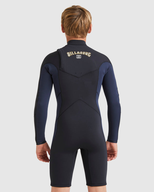 Boys 8-16 Absolute Natural Chest Zip Long Sleeve Springsuit