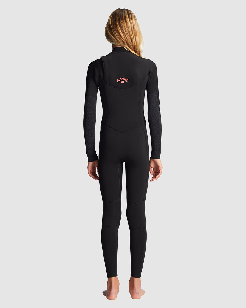Girls 4-14 4/3mm Synergy Chest Zip Wetsuit