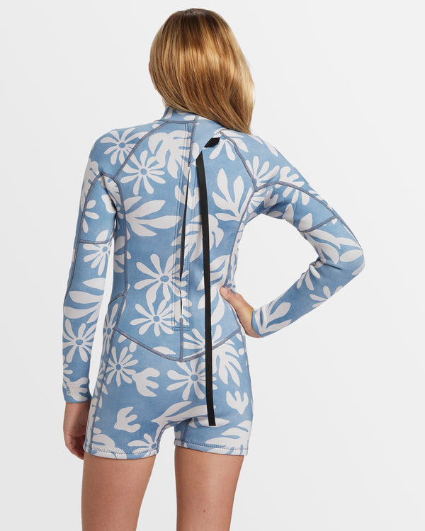 Girls 6-14 Spring Fever Natural Long Sleeve Springsuit