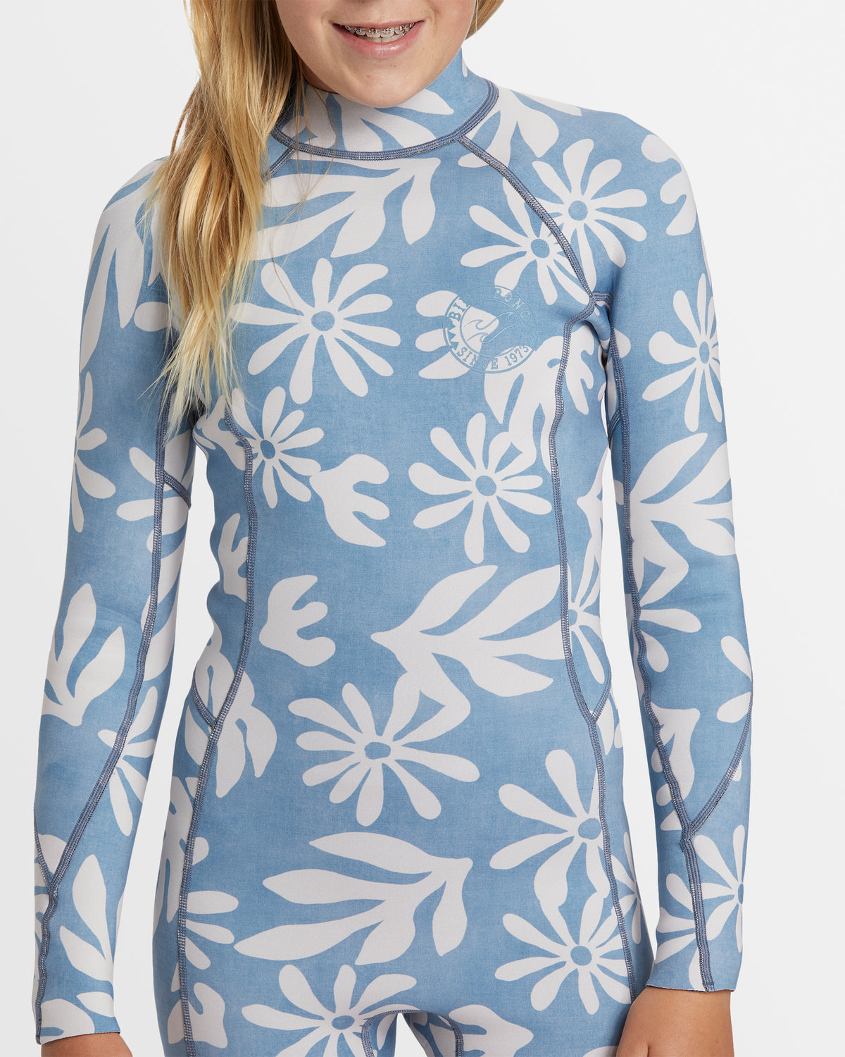 Girls 6-14 Spring Fever Natural Long Sleeve Springsuit