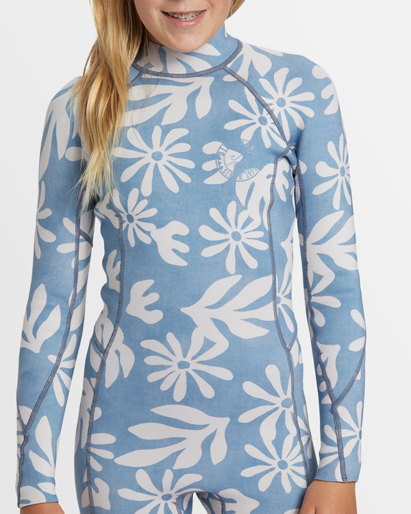 Girls 6-14 Spring Fever Natural Long Sleeve Springsuit