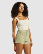 Womens Free Fall Cord Denim Shorts