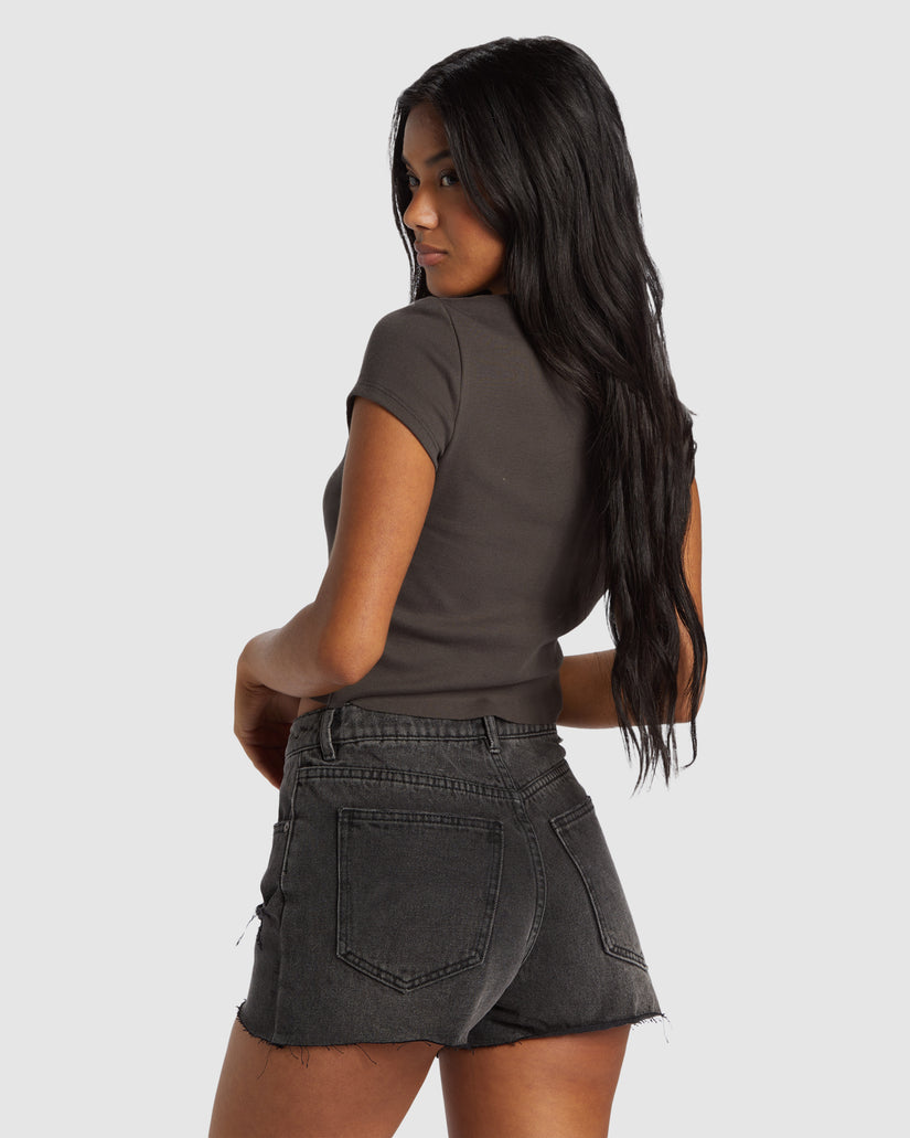 Womens High Tides Denim Shorts