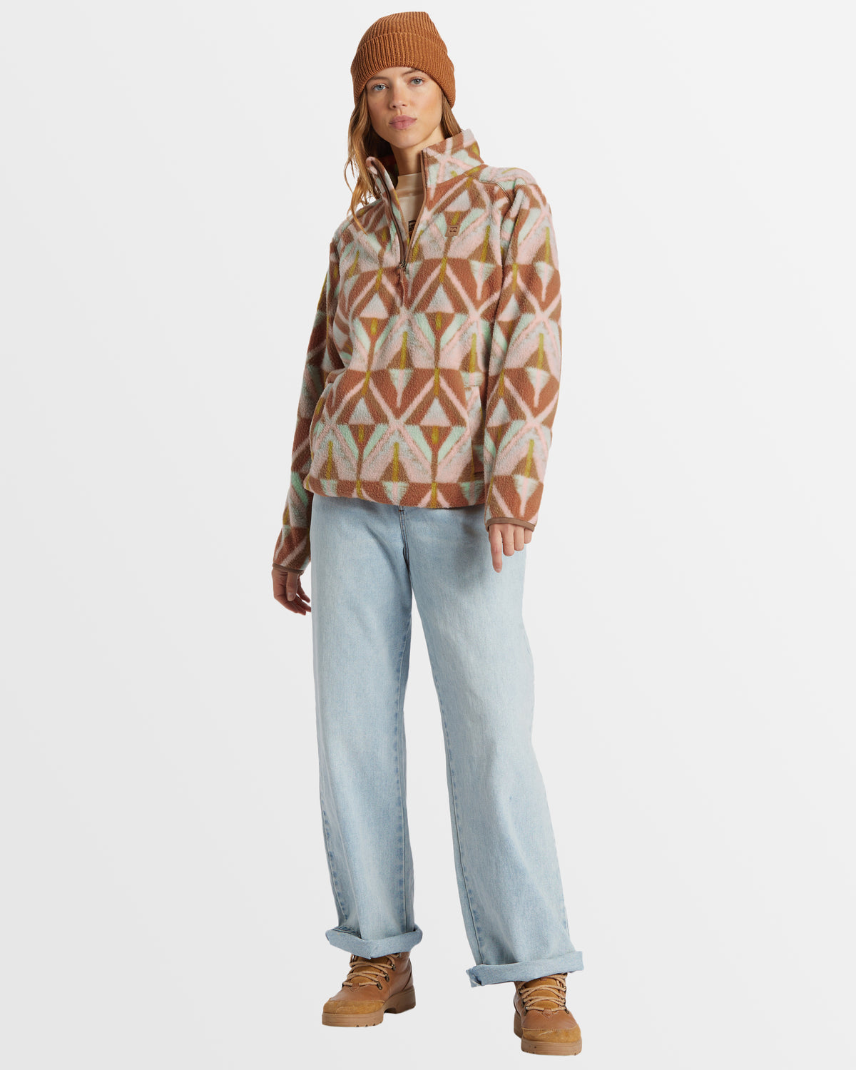 Womens A/Div Boundary Mock 3 Half-Zip Pullover Sweatshirt