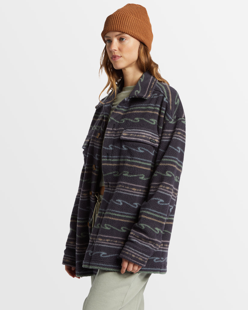 Womens Happy Camper Shacket