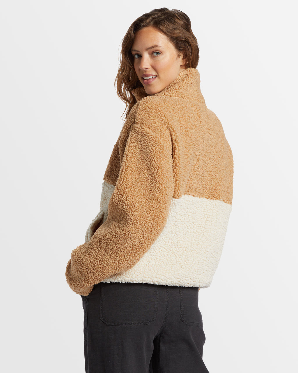 Womens Horizon Mock Neck Colorblock