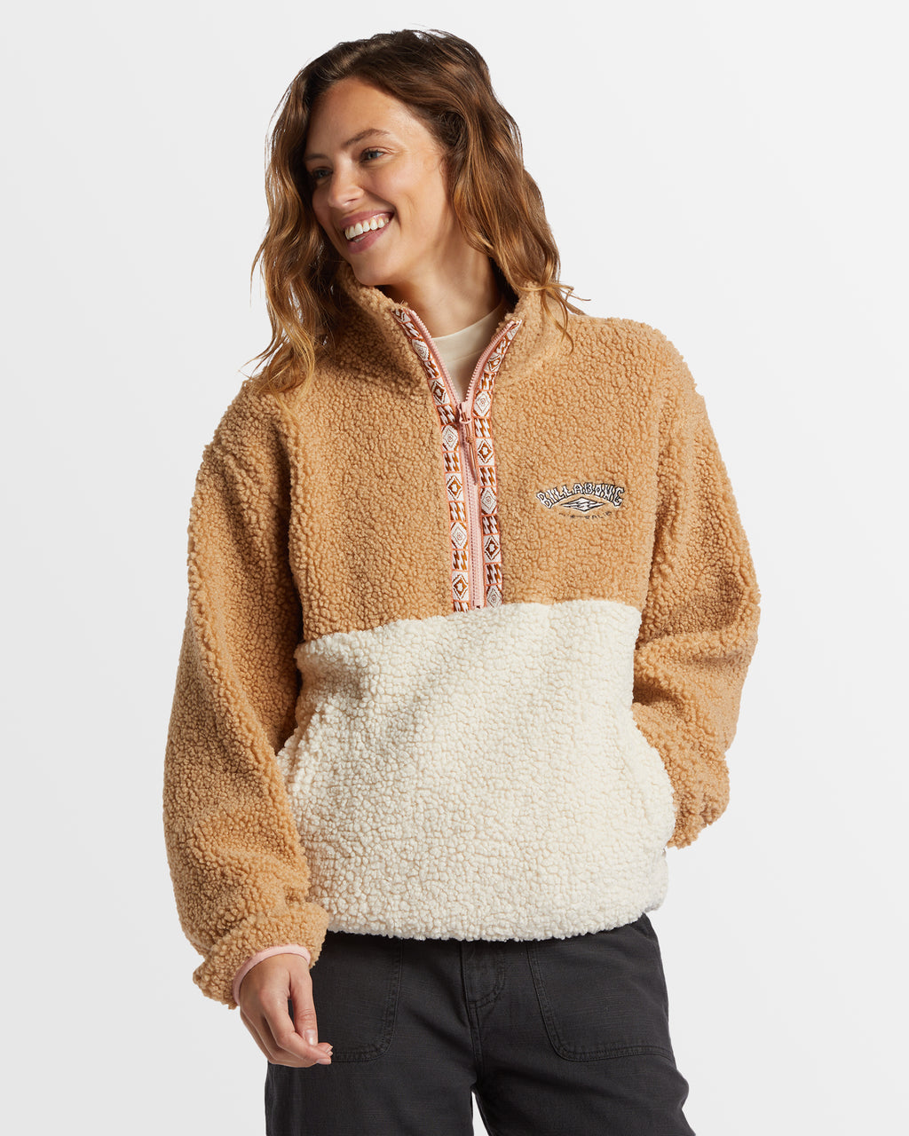 Womens Horizon Mock Neck Colorblock