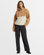 Womens Horizon Mock Neck Colorblock