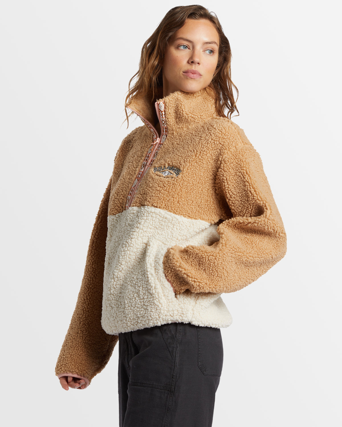 Womens Horizon Mock Neck Colorblock